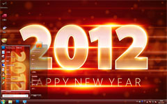 火红2012 win7桌面主题