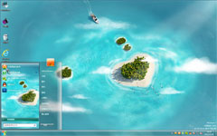 海上风光win7风景主题